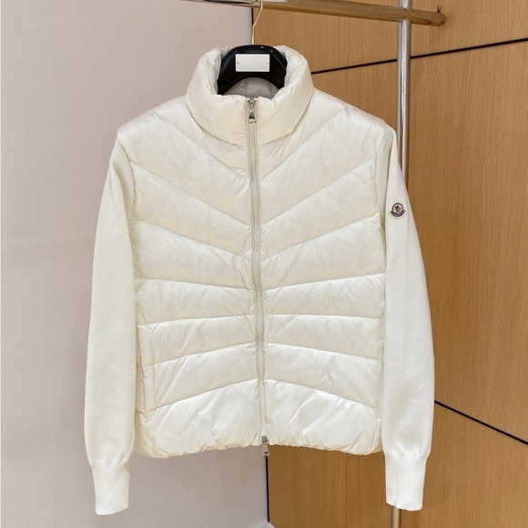 Moncler Cream Puffer Jacket - Picture 1 of 5